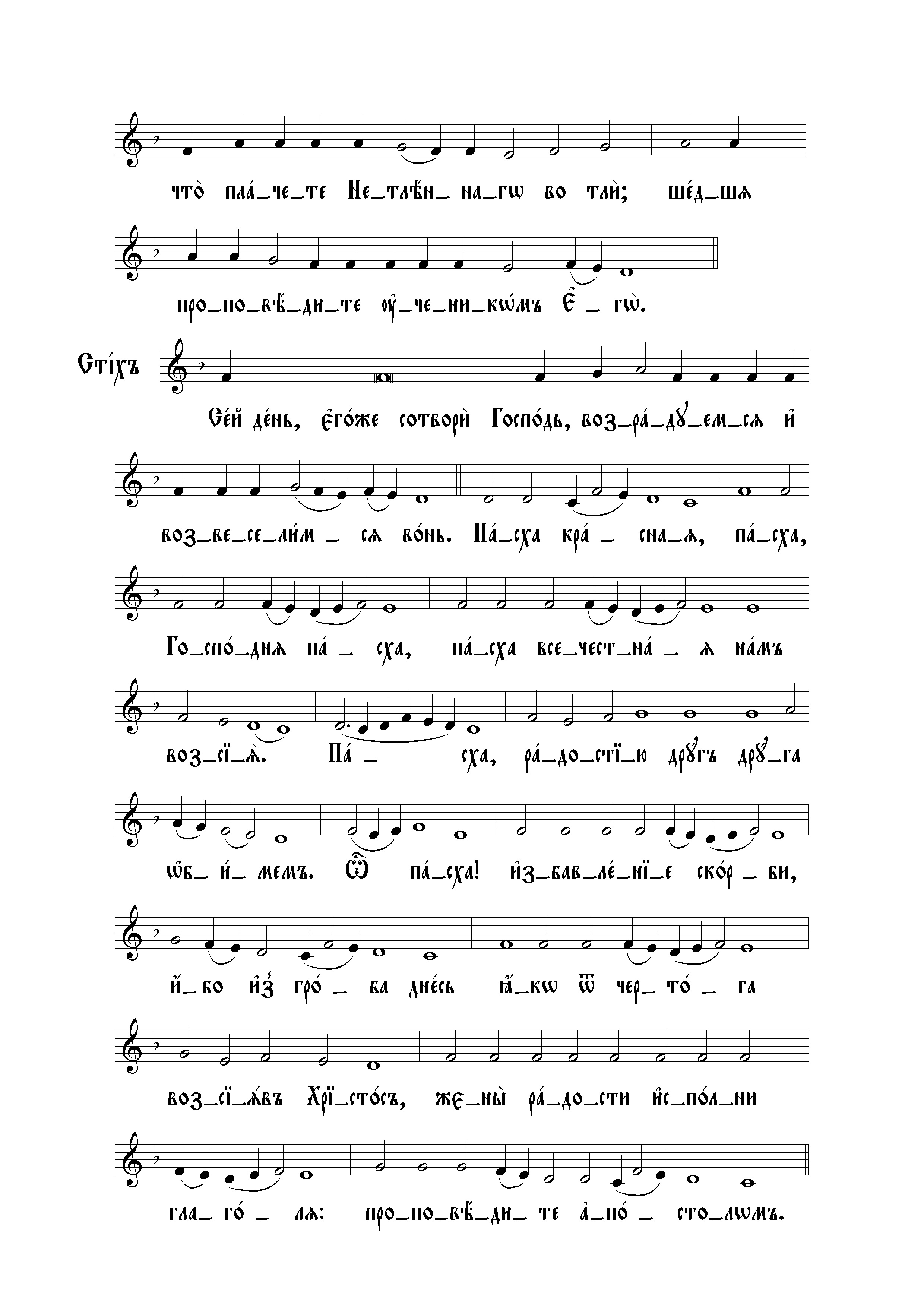 15. Стихиры Пасхи (сол) продолж 2